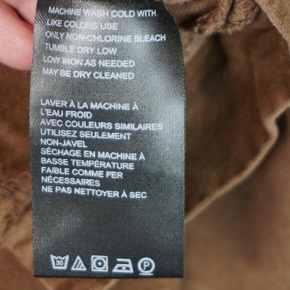 New Free People in My Feelings Velvet Crop Slim Flare Pants in Chocolate sz S - Picture 16 of 16